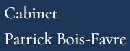 CABINET PATRICK BOIS-FAVRE